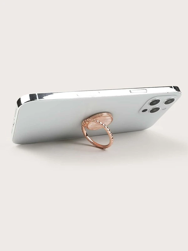 Marble Pattern Phone Ring Holder