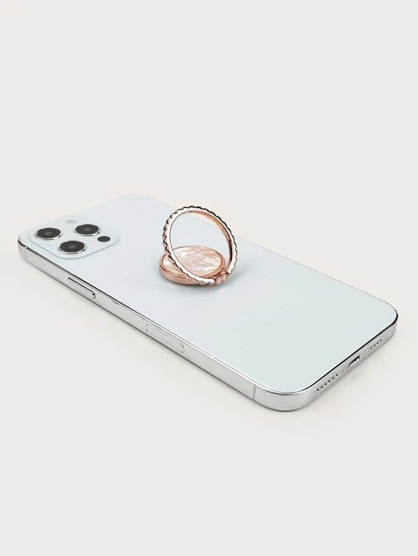 Marble Pattern Phone Ring Holder