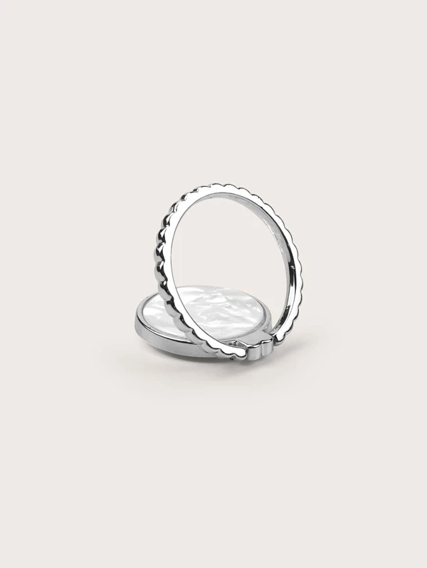 Marble Pattern Phone Ring Holder