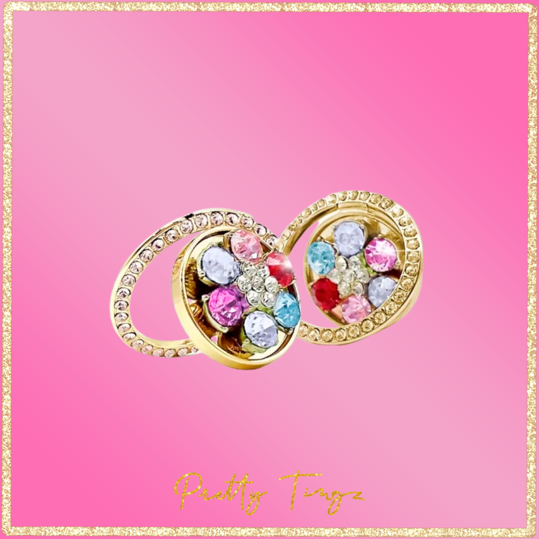 Rainbow Rhinestone Ring Holder