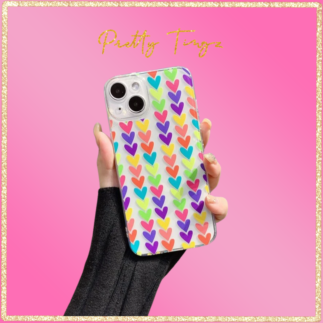 Heart Print Phone Case | Protective iPhone Case | My Pretty Tingz