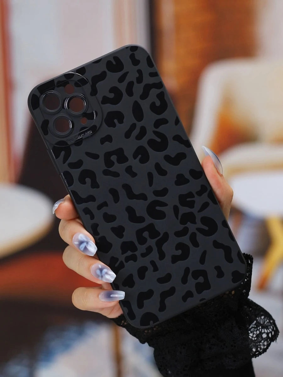 Black Leopard Phone Case | Cheetah Print Phone Case | My Pretty Tingz