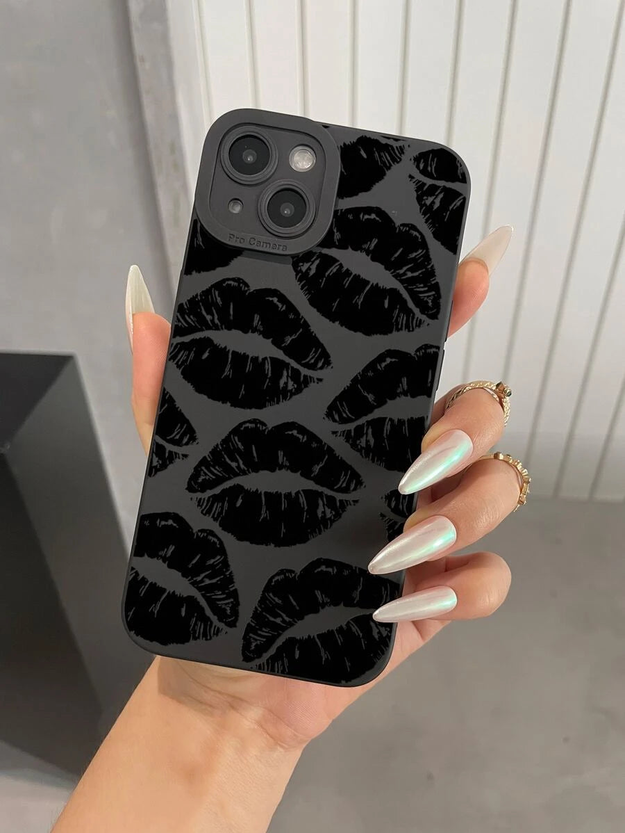 Kiss iPhone Case | Black iPhone Case | My Pretty Tingz