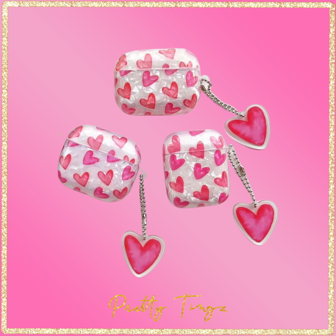 Pink Heart Airpod Case | Cute Airpod Case | My Pretty Tingz
