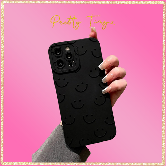 Black iPhone Case | Smiley Face iPhone Case | My Pretty Tingz